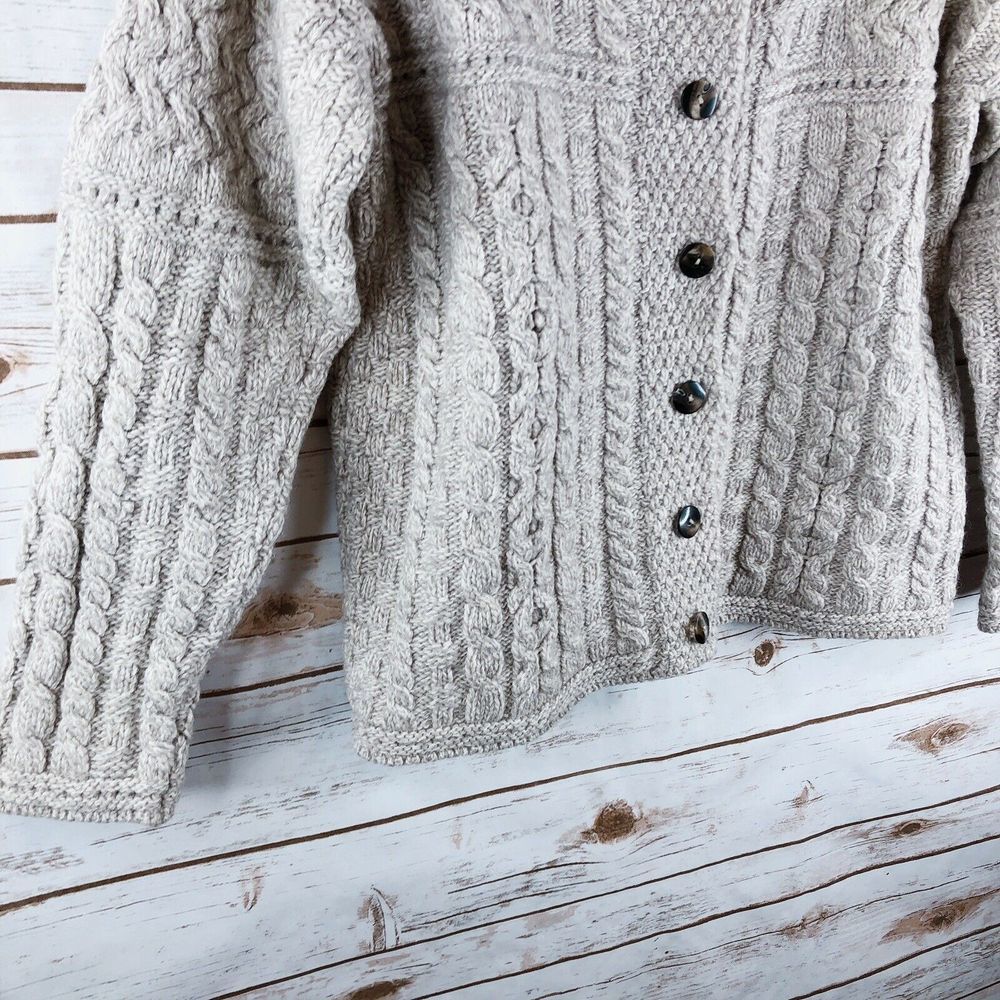 Inis Crafts Ireland Sweater Size M Merino Wool - Picture 4 of 8